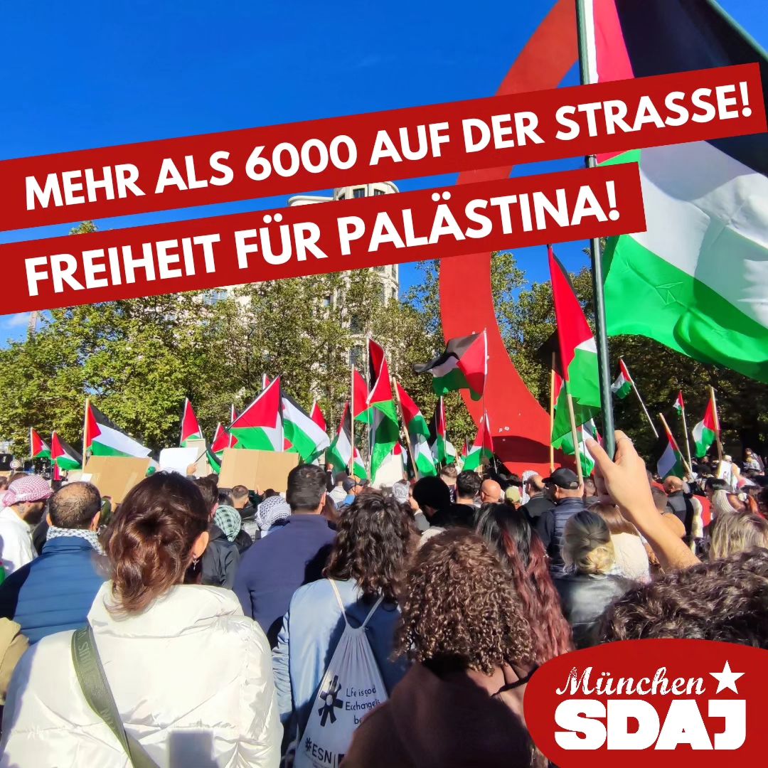 Mehr als 6000 auf der Straße! Freiheit für Palästina!